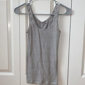 Striped Fitted Tank Top